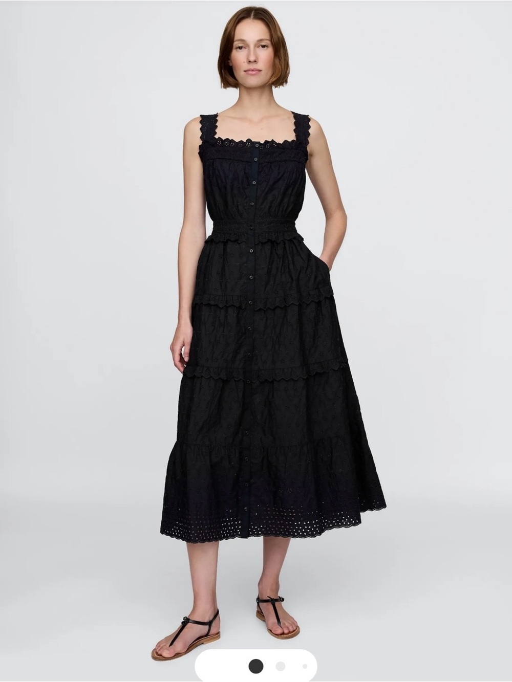 GAP x Doen black eyelet dress